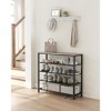 VASAGLE Shoe Rack 5-Tier Shoe Storage Organizer with 4 Mesh Shelves for 16-20 Pairs and Large Surface for Bags - 2 of 4