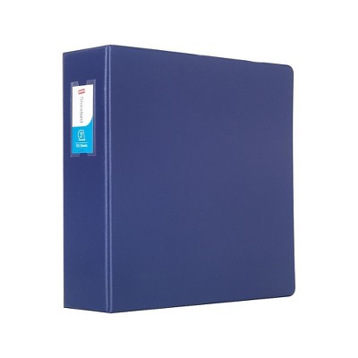 Staples Standard 3" 3-Ring Non-View Binder Blue (26424-CC) 82620