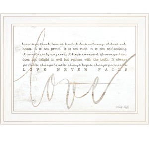 Love Never Fails by Cindy Jacobs, Ready to Hang Framed Print, White Frame - 1 of 3
