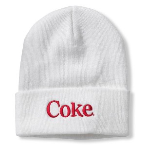 Adult Coca-Cola® Coke Embroidered Logo Cuffed Knit Beanie - 1 of 1