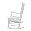 VYNXARIA Elegant White Wooden Porch Rocker Chair for Relaxation - Classic Design,Comfortable Seating£¬without mat - 4 of 4
