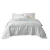 Sapphtopaz Oversized Down Alternative Blanket, 3M Scotchgard Embossed Polyester Throw Blanket with Satin Trim, 90x96" Full/Queen Blanket for Bed - 4 of 4