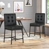 Set of 2 Commonwealth Industrial Modern Counter Height Barstool - Christopher Knight Home - 2 of 4