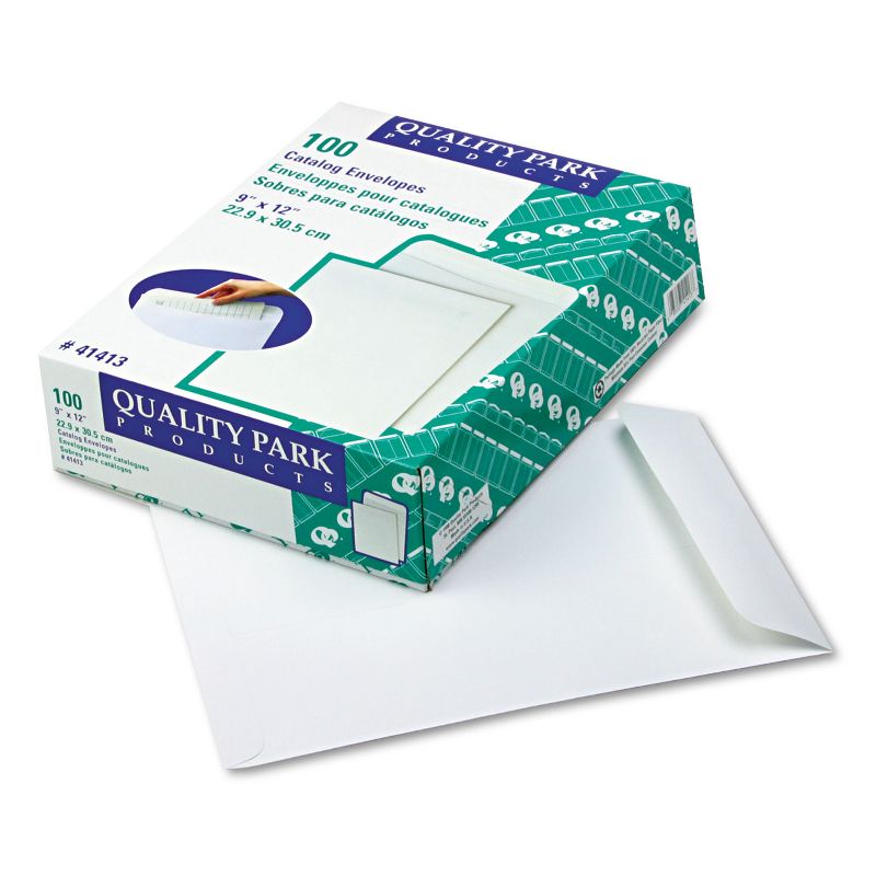 Quality Park Catalog Envelope 9 x 12 White 100/Box 41413, 1 of 3