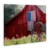 Stupell Industries Red Barn with American Flag, 20" x 16" - image 3 of 4