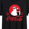 Women's - Coca-Cola - Polar Bear Circle With Snowflakes Oversized Graphic T-Shirt - 2 of 4