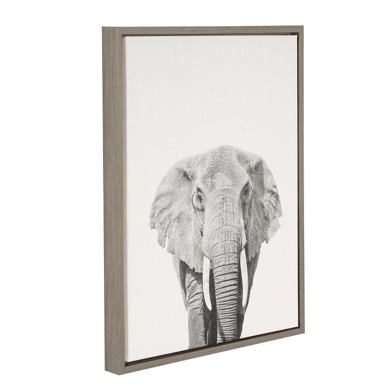 24" x 18" Elephant Framed Canvas Art - Uniek, 3 of 8