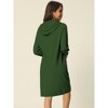 INSPIRE CHIC Womens' Casual Pullover Sweatshirt Long Sleeve Hoodie Dress with Pockets - 4 of 4