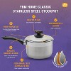 Ybmhome Classic Stainless Steel Chef's Induction Compatible Sauce Pot with Cover - 3 of 4