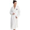Linum Home Textiles 100% Turkish Cotton Unisex Waffle Weave Embroidered Bathrobe - Hat-Broom-Legs - 2 of 3