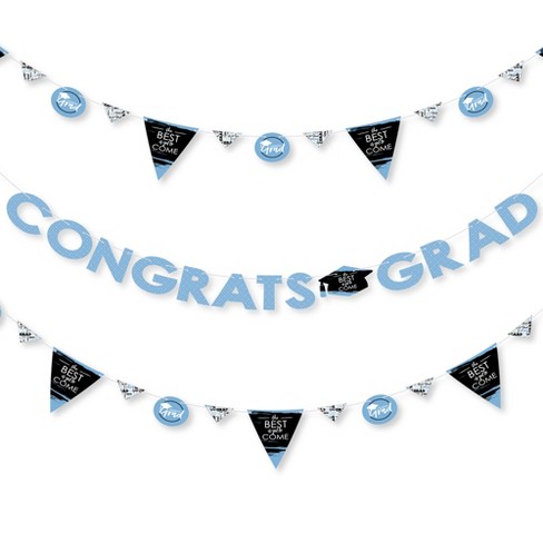 Big Dot Of Happiness Light Blue Grad - Best Is Yet To Come - Grad Party ...