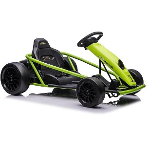 Jojoka Kids Go-Kart, 12V Drift Kart with Dual 300W Brushless Motors, 8mph Electric Go Kart, Outdoor Ride On Toy - 1 of 4
