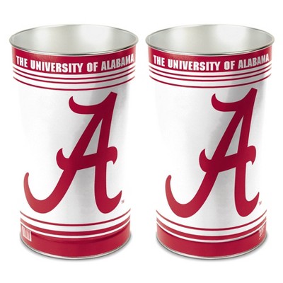 NCAA Alabama Crimson Tide Tin Trash Can