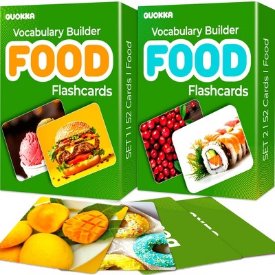 QUOKKA Flash Cards for Toddlers - Speech Therapy Toys - Vocabulary Builder for Kids