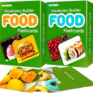QUOKKA Flash Cards for Toddlers - Speech Therapy Toys - Vocabulary Builder for Kids - 1 of 4