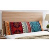 Sweet Jojo Designs Body Pillow Cover (Pillow Not Included) 54in.x20in. Red Boho Blue Orange - 3 of 4