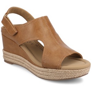 Journee Women's Rayleigh Espadrille Wedges - 1 of 4