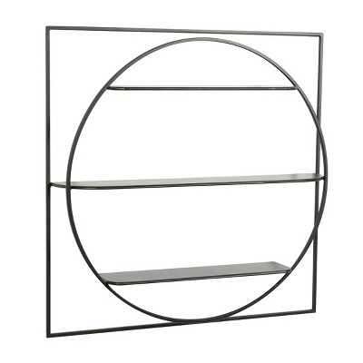 Contemporary Wall Shelf Black - Olivia & May