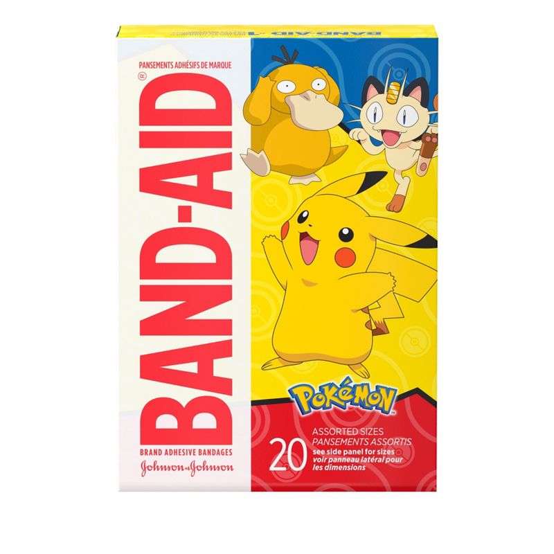 Pokemon Band-Aid Brand Adhesive Bandages Pok&#233;mon - Assorted Sizes - 20ct, 1 of 10