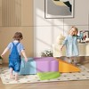 Runesay Colorful Foam Play Set for Children,  4 Piece Soft Indoor Climber for Crawling or Sliding - 3 of 4