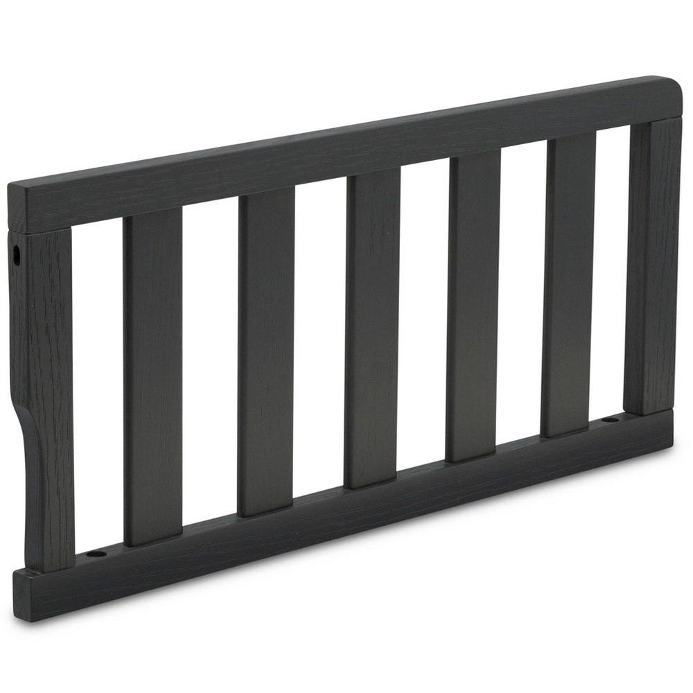 Photos - Bed Frame Delta Children Toddler Guardrail - Textured Midnight Gray