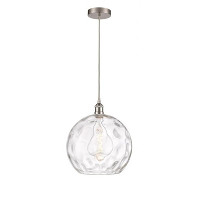 Athens Water Glass - 1 Light Pendant In Industrial Style-15.88 Inches Tall and 13 Inches Wide