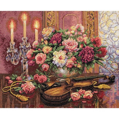 Dimensions Gold Collection Counted Cross Stitch Kit 16"X13"-Romantic Floral