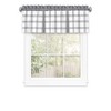 Kate Aurora Windowpane Plaid Country Farmhouse Rod Pocket Window Valance - 2 of 4