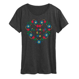 Women's - Instant Message - Im Enough For Me Vibrant Short Sleeve Graphic T-Shirt - 1 of 4