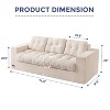 MAXYOYO 3 Seater Couch for Living Room, Boneless Couch with Tufted Cushion & Backrest, Sofa in A Box, No Assembly Required - 2 of 4