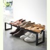 Yamazaki Home - Expandable Shoe Rack - Two Sizes - Steel - Double - Black - image 2 of 4