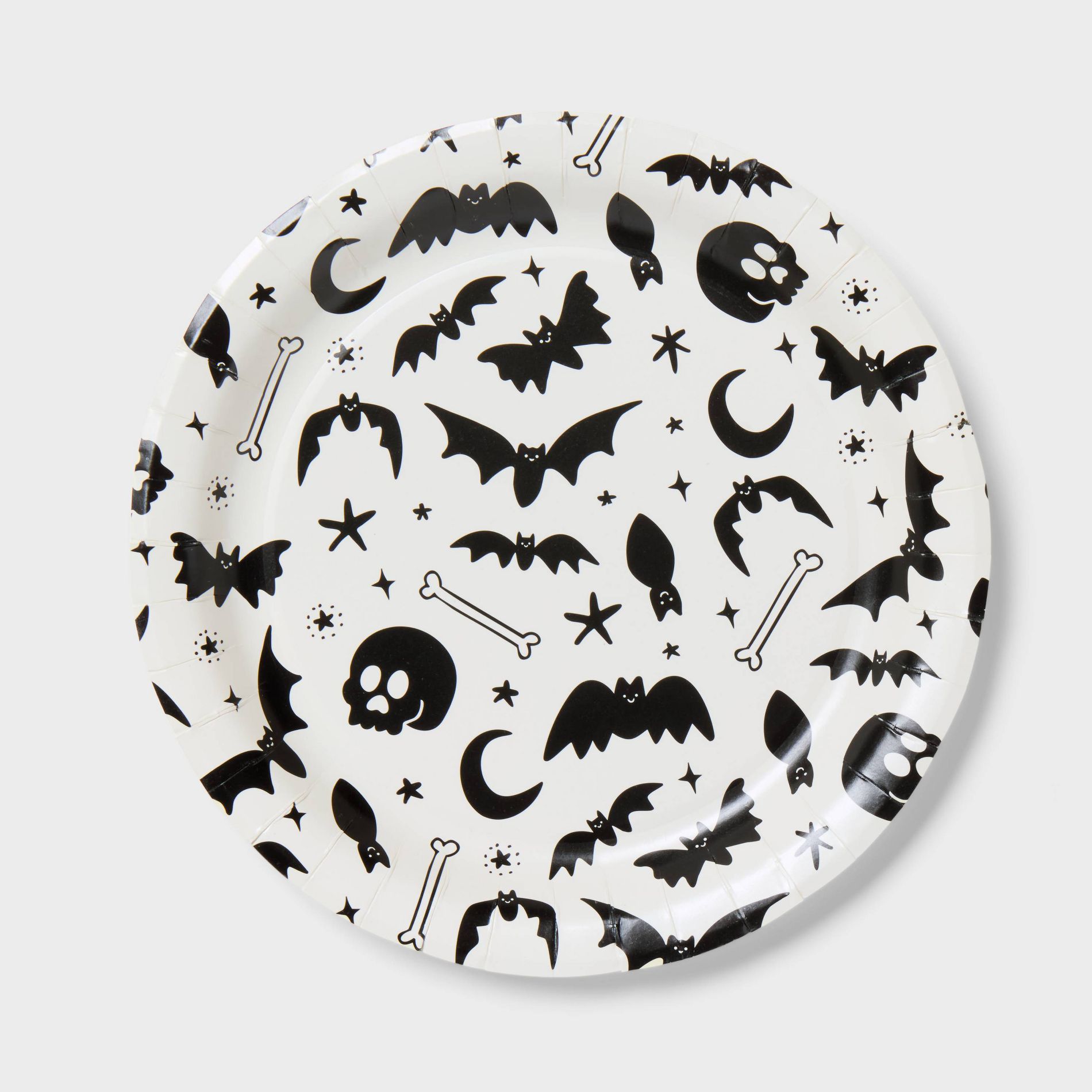 20ct Halloween Skull Dinner Paper Plate - Spritz™