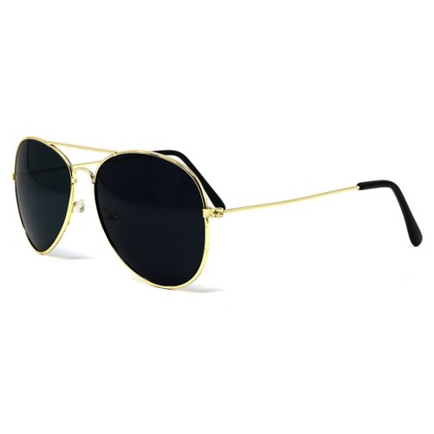 Pitch black cheap aviator sunglasses