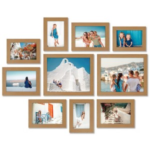 Americanflat Picture Frame Set of 7 Pieces with shatter-resistant glass - Available in a variety of sizes and styles - 1 of 4