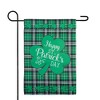 Northlight Happy St. Patrick's Day Plaid Outdoor Garden Flag 18 x 12.5" - 2 of 4
