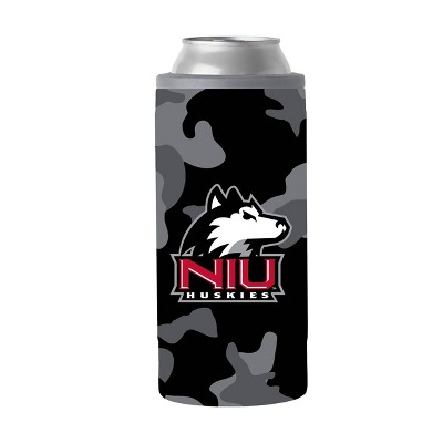 NCAA Northern Illinois Huskies 12oz Black Camo Slim Can Cooler