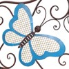 Butterfly Metal Bench Brown - Alpine Corporation: Chic Garden Seating, Weather-Resistant Patio Furniture - 2 of 4
