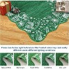 TackView Christmas Runner Rug, Non-Slip Living Room Carpet, Stain-Resistant Indoor Scalloped Rug, for Bedroom, Kitchen - 4 of 4