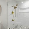 Cobbe Shower Shower System with 7 Settings ABS Dual Shower Head and Bathtub Spout Shower Kit, Single Handle Wall Mounted Brushed Gold Shower Set - 2 of 4