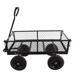 Grungis Multi-Functional Garden Cart,Heavy-Duty Wagon Cart with All-Terrain Wheels,Utility Cart for Garden Camping Shopping - 1 of 4