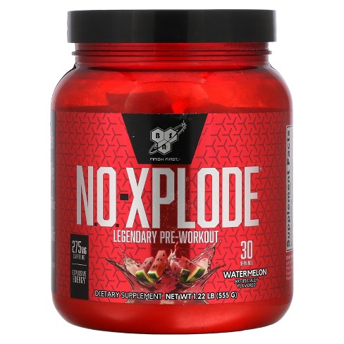 BSN N.O.-XPLODE Pre Workout Powder, Energy Supplement for Men and Women with Creatine and Beta-Alanine, Flavor: Watermelon, 30 Servings - image 1 of 2