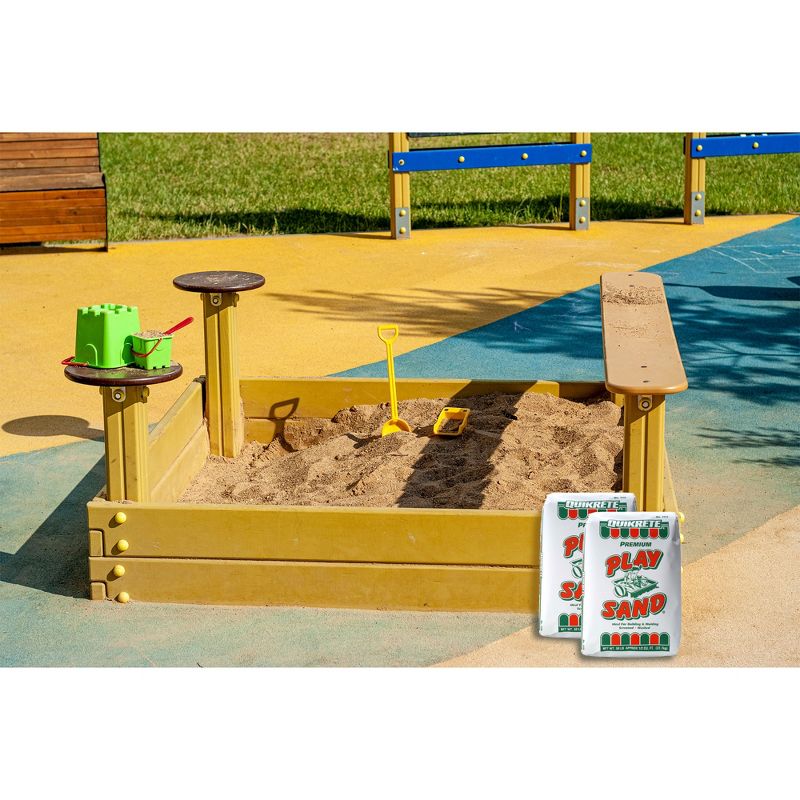 QUIKRETE Natural Washed, Screened, and Dried Soft Play Sand for Sandboxes, Landscaping, or Litter Boxes - Beige 50lbs., 5 of 7