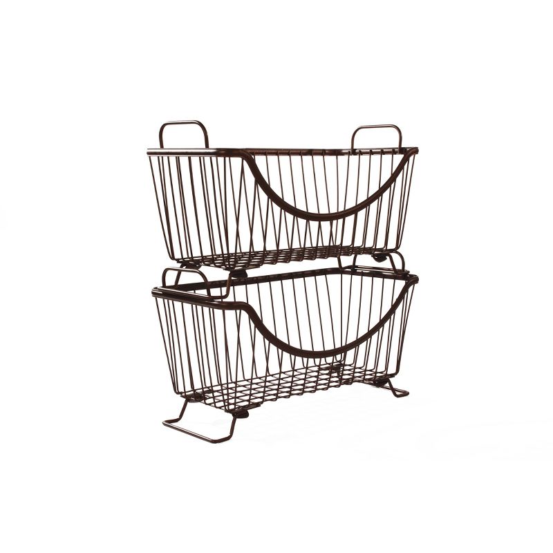 Spectrum Diversified Ashley Small Stacking Basket Brown, 1 of 6