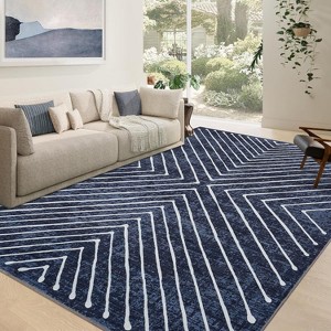 Area Rug Non-Slip Stain Resistant Ultra Soft Carpet Large Modern Throw Rug for Living Room Bedroom Dining Room Office Decor - 1 of 4