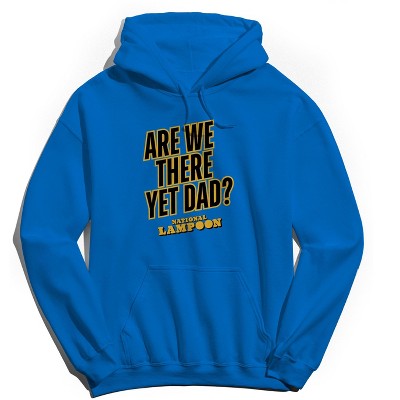 National Lampoon Men's Are We There Yet Dad Father'S Day Long Sleeve Graphic Cotton Sweatshirt Hoodie