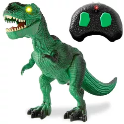 Best Choice Products Kids Remote Control Dinosaur Toy, Electronic RC T-Rex w/ Light-Up LED Eyes, Roaring Sounds - Green