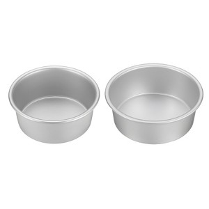 Unique Bargains Aluminum Alloy Nonstick Removable Bottom High Temperature Resistant Round Cake Pan 1 Set - 1 of 4