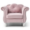 Transitional Upholstered Flared Armchair with Comfortable Seating and Easy Assembly for Living Room - 2 of 4