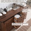 SinCiDo Farmhouse 60"Dressing Table with Sliding Barn Door and 4 Drawers,Drawer Cabinet Living Room,Bedroom,Coffee Bar - 4 of 4