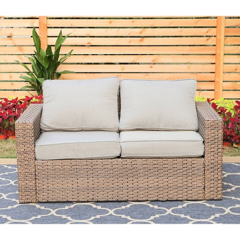 wicker loveseat cushion